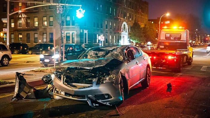 Wrecked car - Austin Car Accident Lawyer